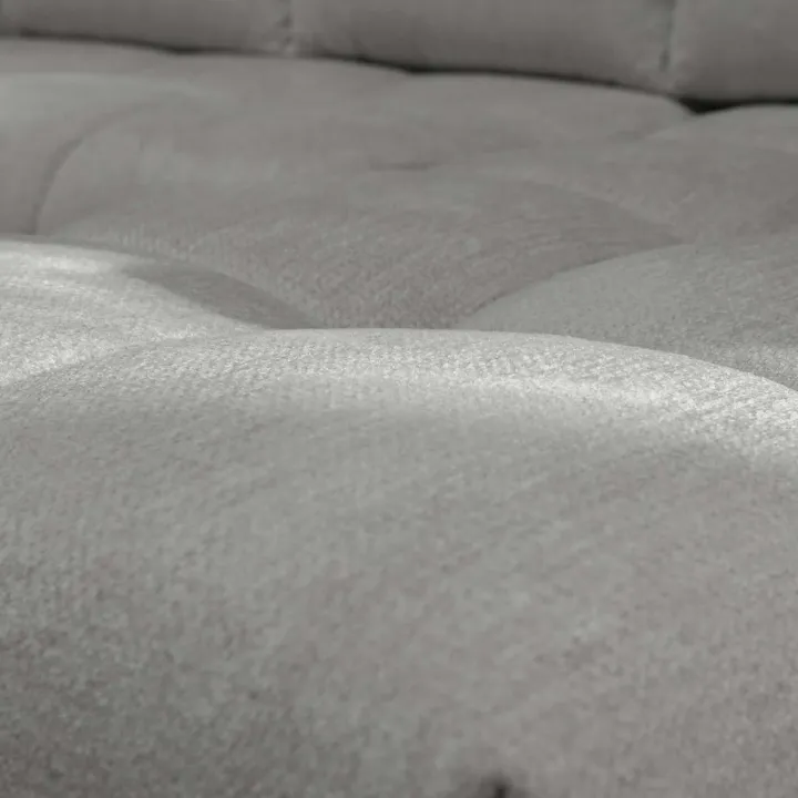 Divano letto angolare reversibile 3 posti 267x185cm box contenitore grigio Sottovoce