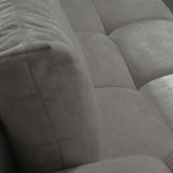 Divano letto angolare reversibile 3 posti 267x185cm box contenitore grigio Sottovoce
