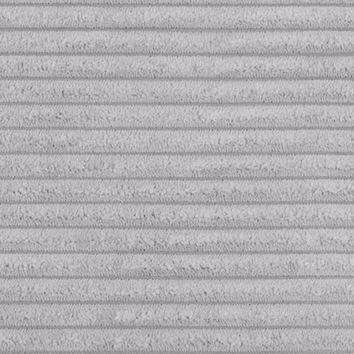 Divano letto angolare sinistra imbottito 274x203cm velluto a coste grigio Bormio