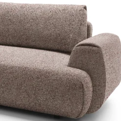 Divano letto angolare sinistra 3 posti 270x167cm tessuto rosa Cloudify