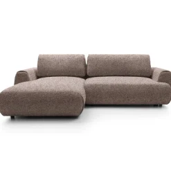 Divano letto angolare sinistra 3 posti 270x167cm tessuto rosa Cloudify