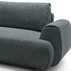 Divano letto angolare sinistra 3 posti 270x167cm tessuto antracite Cloudify