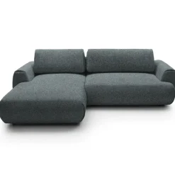 Divano letto angolare sinistra 3 posti 270x167cm tessuto antracite Cloudify