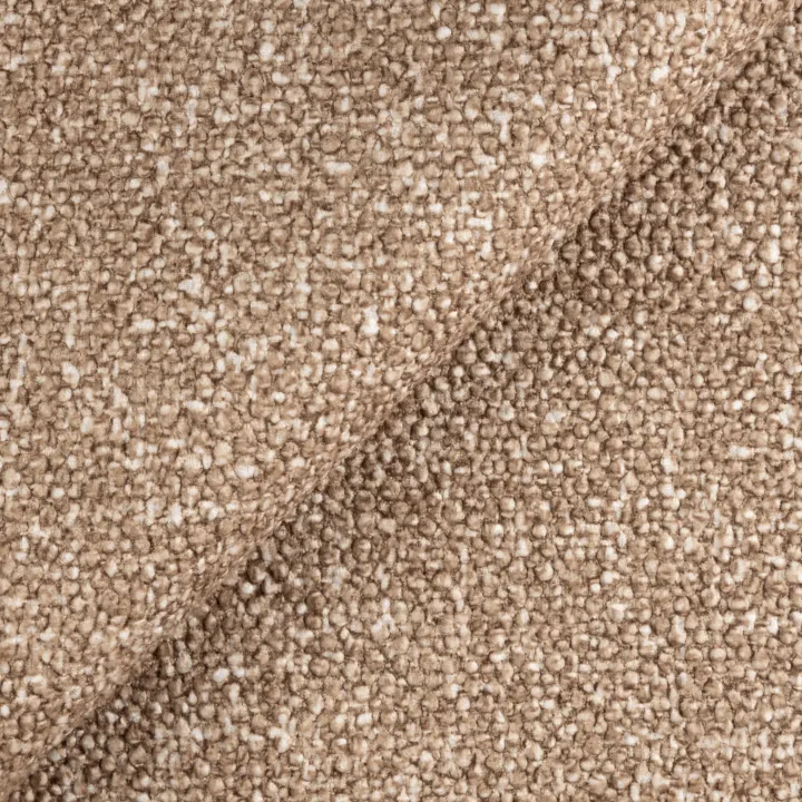 Divano letto angolare sinistra 3 posti 260x180cm tessuto bouclè beige scuro Repose
