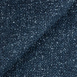 Divano letto angolare sinistra 3 posti 260x180cm tessuto bouclè blu Repose