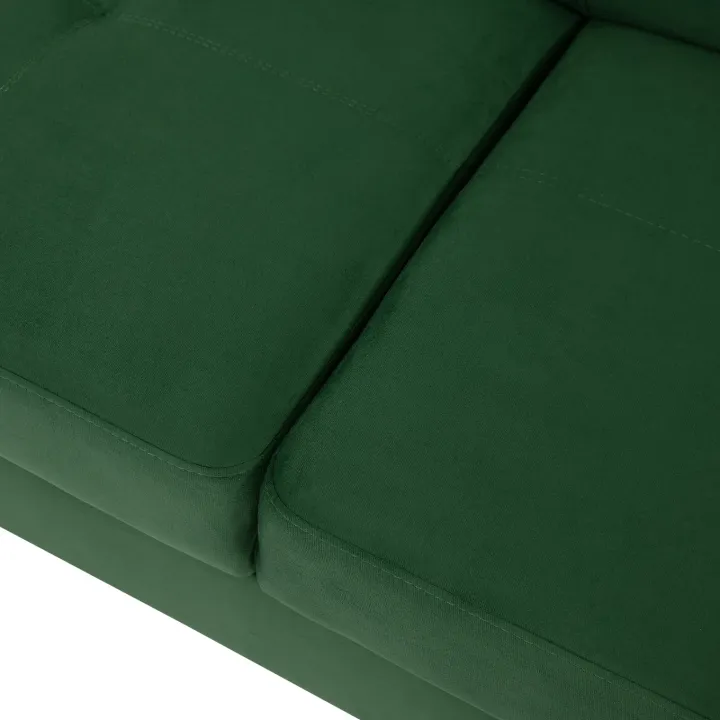 Divano letto angolare sinistra imbottito 274x203cm verde Bormio