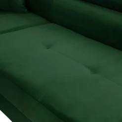 Divano letto angolare sinistra imbottito 274x203cm verde Bormio