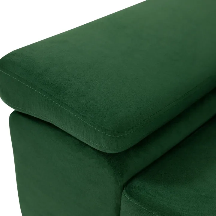 Divano letto angolare sinistra imbottito 274x203cm verde Bormio