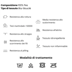 Divano letto angolare sinistra 3 posti 260x180cm tessuto bouclè antracite Repose