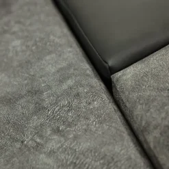 Divano letto matrimoniale angolare reversibile 3 posti 274cm grigio nero Apollina