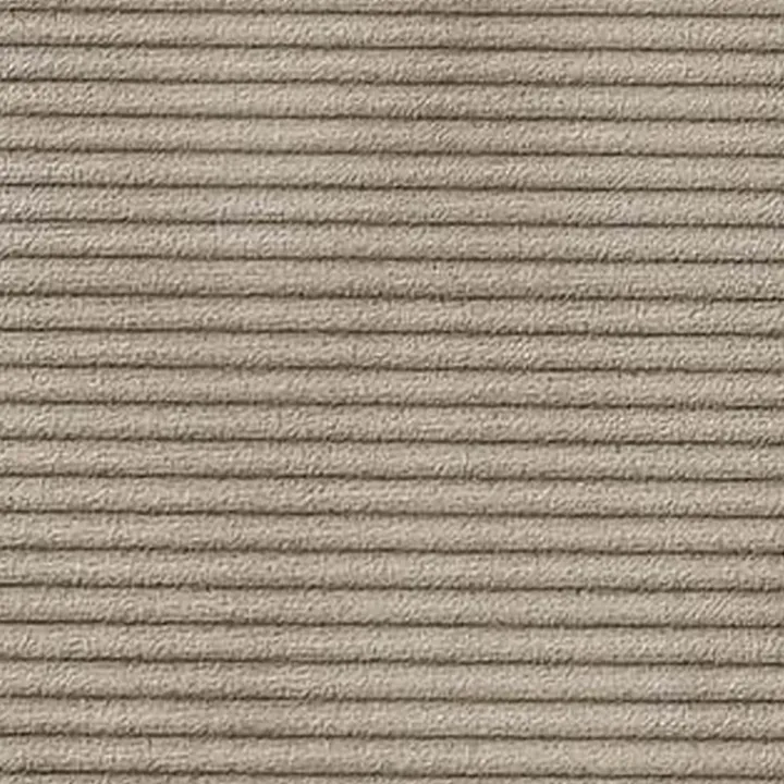 Divano letto matrimoniale 3 posti 245x90cm velluto a coste tortora Ploffy