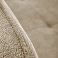 Divano letto pieghevole 173x83cm 3 posti moderno in tessuto beige Veliero