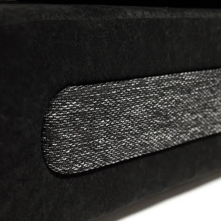 Divano letto 3 posti imbottito 200cm nero grigio scuro Barney