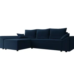 Divano letto 3 posti reversibile 240x140cm matrimoniale angolare blu Appia