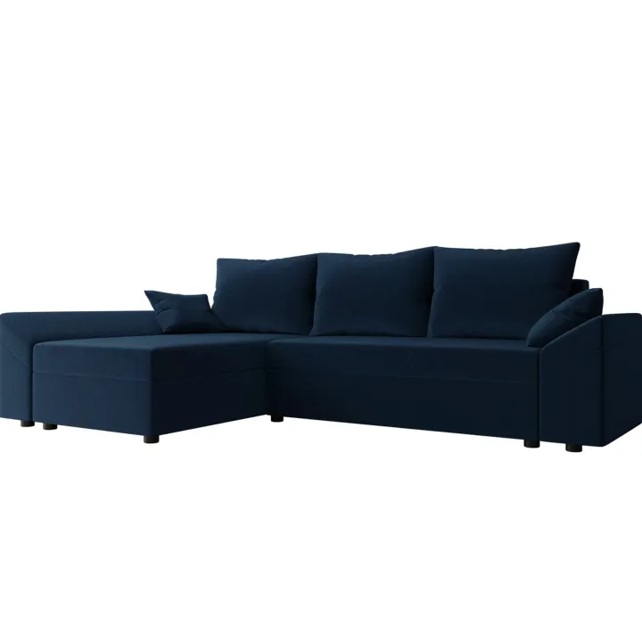 Divano letto 3 posti reversibile 240x140cm matrimoniale angolare blu Appia