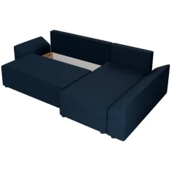 Divano letto 3 posti reversibile 240x140cm matrimoniale angolare blu Appia