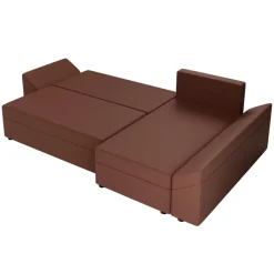 Divano letto 3 posti reversibile 240x140cm matrimoniale angolare rosa Appia