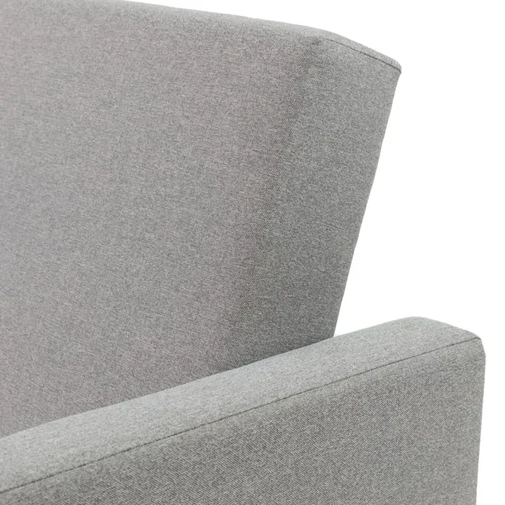 Divano letto 2 posti 216x87cm con box contenitore grigio Nebbia