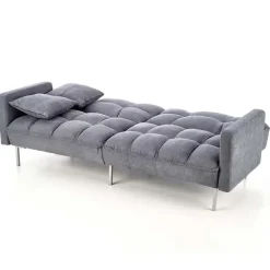 Divano letto 2 posti 193x58cm grigio acciaio Cassandra