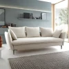 Divano letto 3 posti 237x105cm tessuto bianco Tranquil