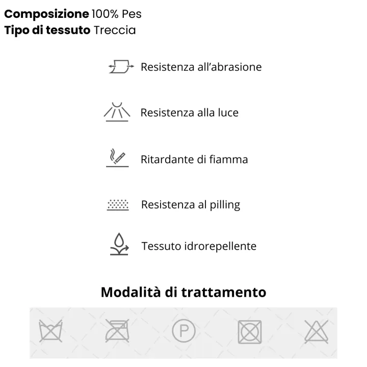 Divano letto 3 posti 237x105cm tessuto bianco Tranquil