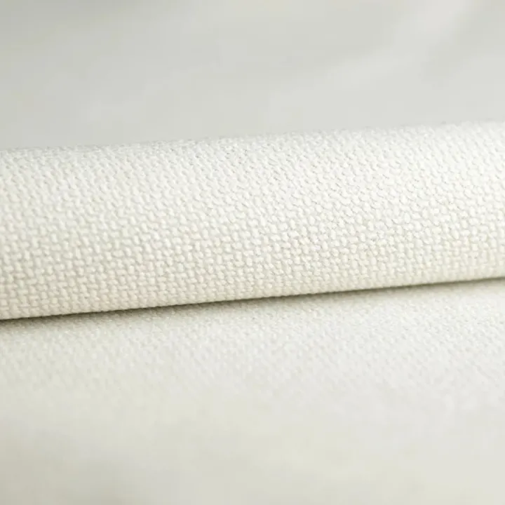 Divano letto 3 posti 237x105cm tessuto bianco Tranquil