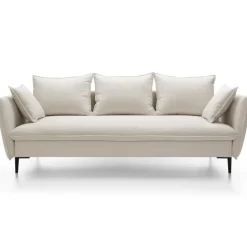 Divano letto 3 posti 237x105cm tessuto bianco Tranquil
