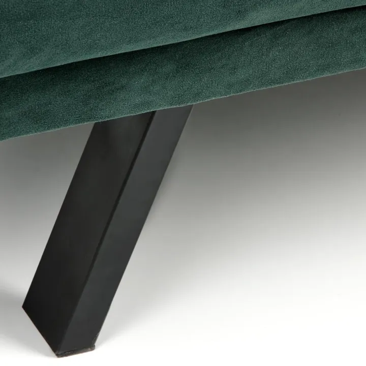 Divano letto 3 posti 192x82 cm velluto verde scuro Nespolo