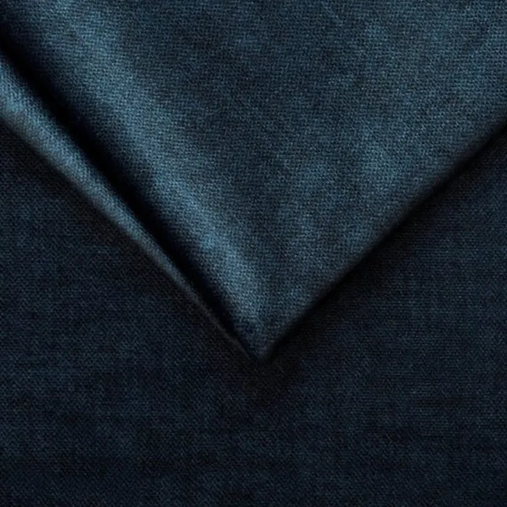 Divano letto regolabile angolare destro 5 posti 353x214cm tessuto blu Calmora