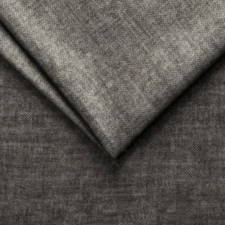 Divano letto regolabile angolare destra 5 posti 280x214cm tessuto grigio Snuggity