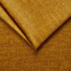 Divano letto regolabile angolare sinistro 5 posti 353x214cm tessuto giallo senape Calmora