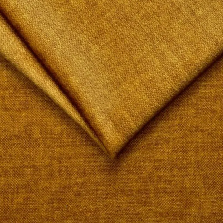 Divano letto regolabile angolare sinistro 5 posti 353x214cm tessuto giallo senape Calmora