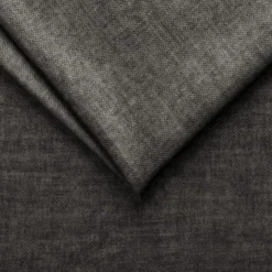 Divano letto regolabile angolare destro 5 posti 353x214cm tessuto grigio scuro Calmora