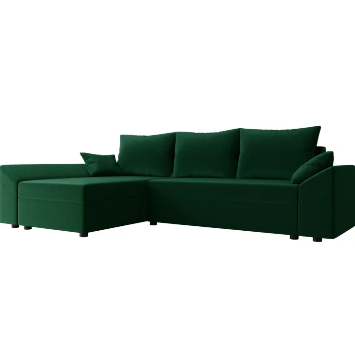 Divano letto reversibile 3 posti 240x140cm matrimoniale angolare verde Appia