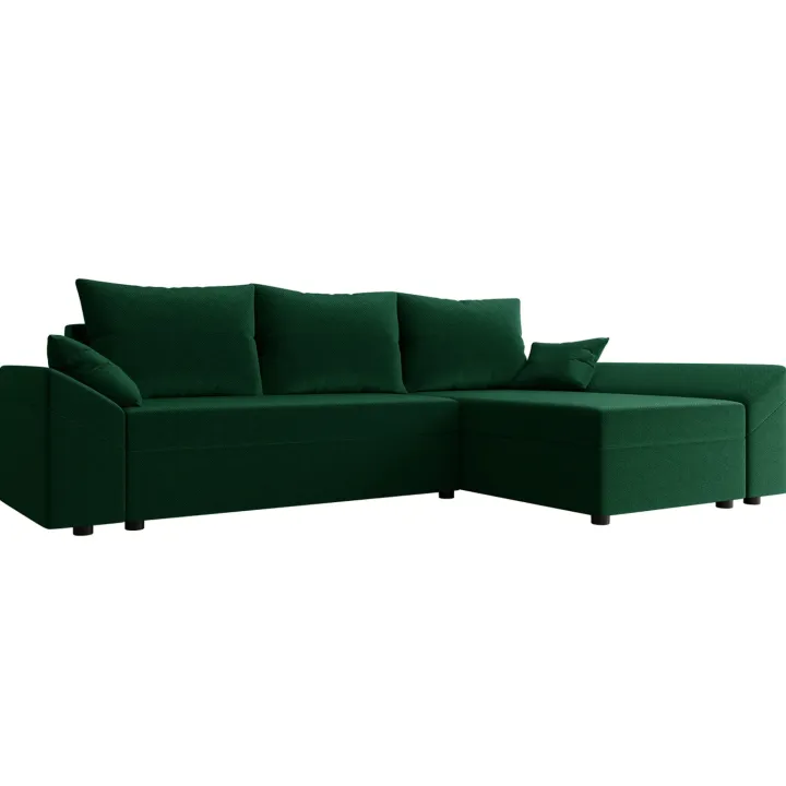 Divano letto reversibile 3 posti 240x140cm matrimoniale angolare verde Appia