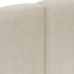 Letto alla francese 140x200 cm con rete contenitore imbottito beige Cometa