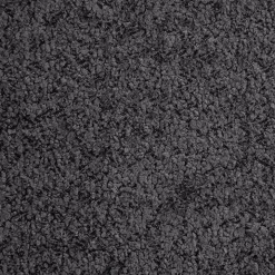 Letto alla francese 140x200cm con rete contenitore imbottito tessuto bouclé nero Aluna