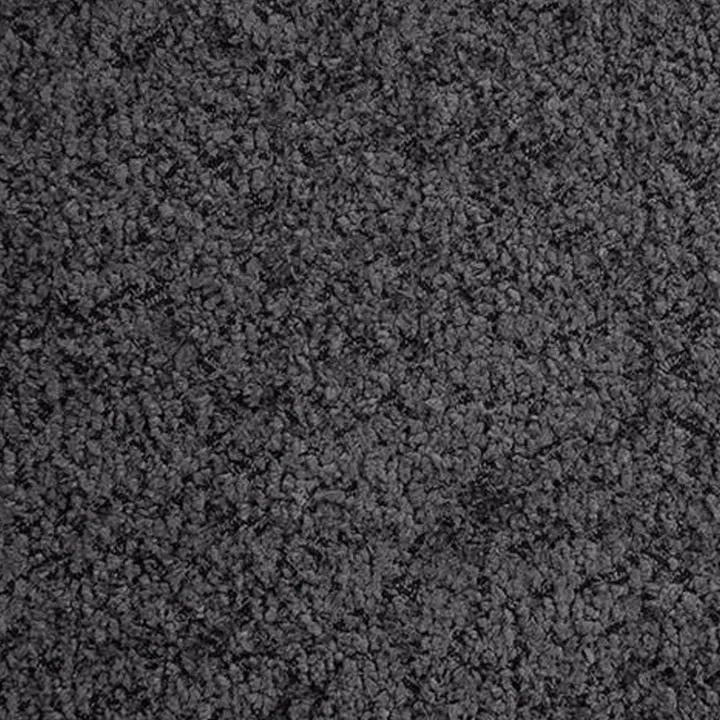 Letto alla francese 140x200cm con rete contenitore imbottito tessuto bouclé nero Aluna