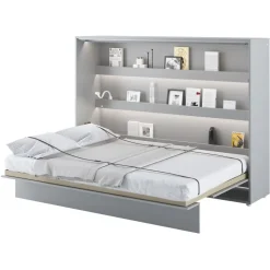 Letto a scomparsa orizzontale 160x200 cm matrimoniale grigio Camelio
