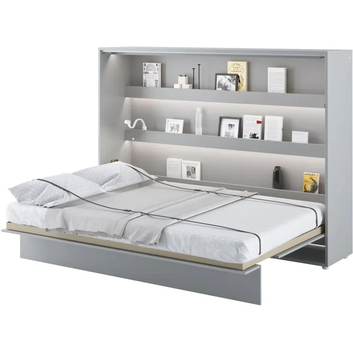 Letto a scomparsa orizzontale 160x200 cm matrimoniale grigio Camelio