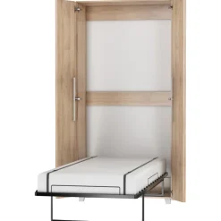 Letto a scomparsa verticale 90x200cm singolo rovere sonoma Calvin Gihome®