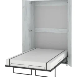Letto a scomparsa verticale 120x200cm piazza e mezza bianco pino Calvin Gihome®