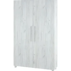 Letto a scomparsa verticale 120x200cm piazza e mezza bianco pino Calvin Gihome®