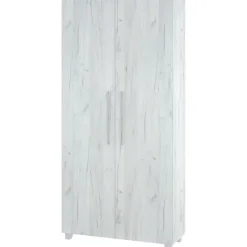 Letto a scomparsa verticale 90x200cm singolo bianco pino Calvin Gihome®