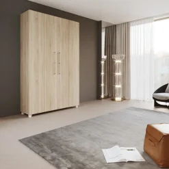 Letto a scomparsa verticale 120x200cm piazza e mezza rovere sonoma Calvin Gihome®