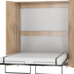 Letto a scomparsa verticale 160x200cm matrimoniale rovere sonoma Calvin Gihome®