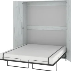 Letto a scomparsa verticale 160x200cm matrimoniale bianco pino Calvin Gihome®