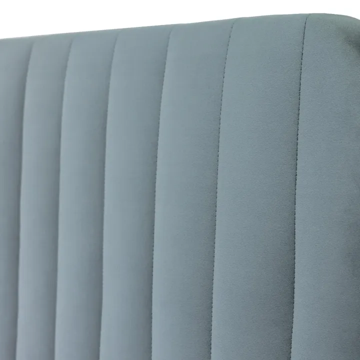 Letto contenitore matrimoniale 160x200 imbottito velluto grigio scuro Poffi
