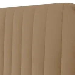 Letto contenitore matrimoniale 160x200 imbottito velluto tortora Poffi