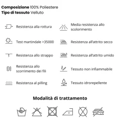Letto contenitore matrimoniale 160x195cm imbottito tessuto tortora CozyCubby